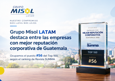Grupo Misol LATAM destaca entre las empresas con mejor reputación corporativa de Guatemala en 2026