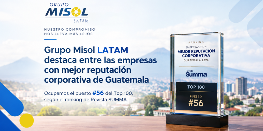 Grupo Misol LATAM destaca entre las empresas con mejor reputación corporativa de Guatemala en 2026